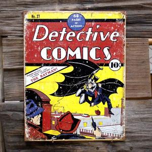 メタルサイン 「バットマン Detective Comics #27」 #1967 Batman ブリキ看板 アメコミ アメリカ雑