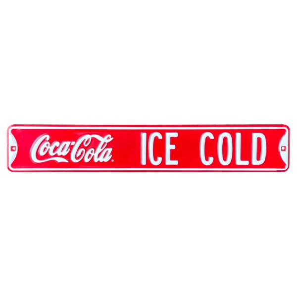 エンボスメタルサイン 「コカコーラ COKE ICE COLD」 Coca-Cola Bland 看...