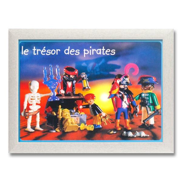 フレーム付きポスター プレイボービル パイレーツ Play Mobil サイズ：31×41cm 額縁...