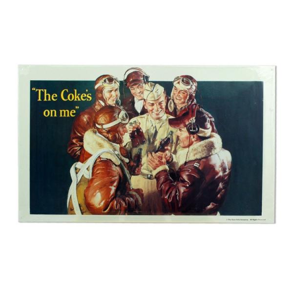 看板 コカ・コーラ ティンプレート Fly Boy 縦26.3×横43cm PJ-SC04 Coca...