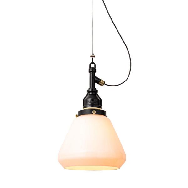 照明 AMP グラスランプ ワイヤー ブラック AMP-L010 直径21×高さ33cm（全高64-...