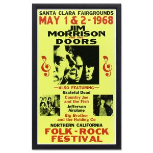額入りバンドポスター THE DOORS ザ ドアーズ JULY 5 1968 サイズ