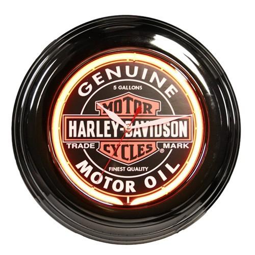 HARLEY-DAVIDSON ハーレーダビッドソン オイルカン ネオンクロック HDL-16617...