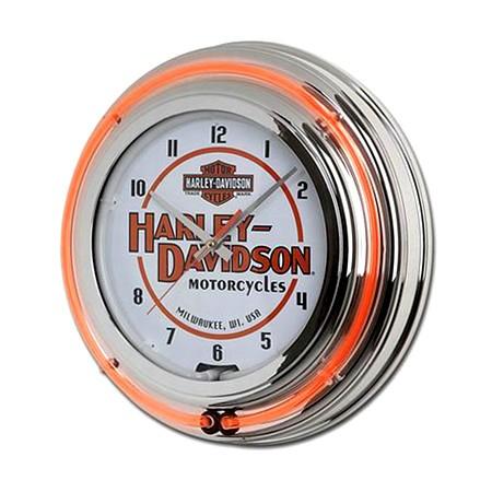 HARLEY-DAVIDSON ハーレーダビッドソン モーターサイクルズ ダブルネオンクロック HD...