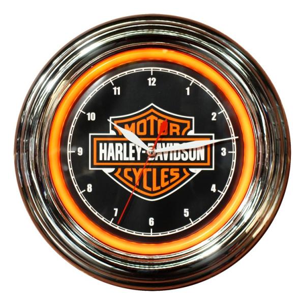 Harley-Davidson ハーレーダビッドソン B&amp;S LEDクロック HDL-16633 ネ...
