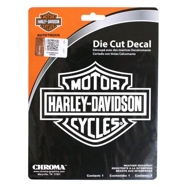 ステッカー ハーレーダビッドソン ダイカットデカール B&amp;S ロゴ クリアフィルム白文字 CG361...