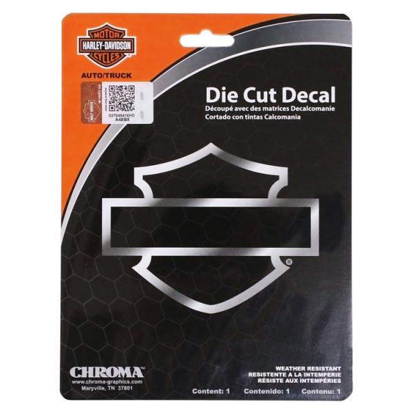 ステッカー ハーレーダビッドソン ダイカットデカール B&amp;S シルエット ロゴ クローム 蒔絵ステッ...