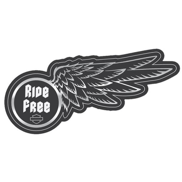 ステッカー Harley-Davidson ハーレーダビッドソン ダイカットデカール RIDE FR...