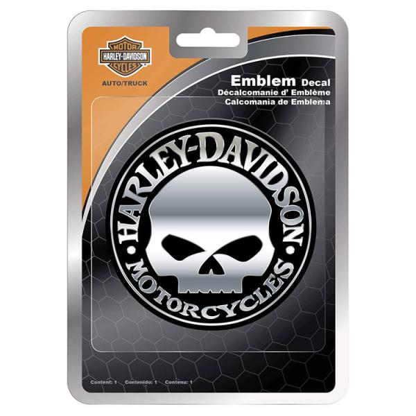 ステッカー ハーレーダビッドソン エンブレムデカール Welly G Skull エンボス CG91...