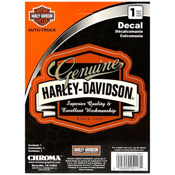 ステッカー ハーレーダビッドソン デカール GENUINE CG25117 Harley-David...