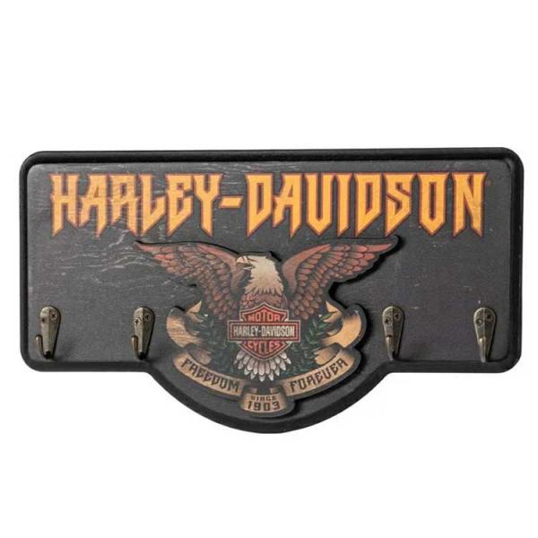 壁掛け ラック HARLEY-DAVIDSON ハーレーダビッドソン ハードロック イーグル キーラ...