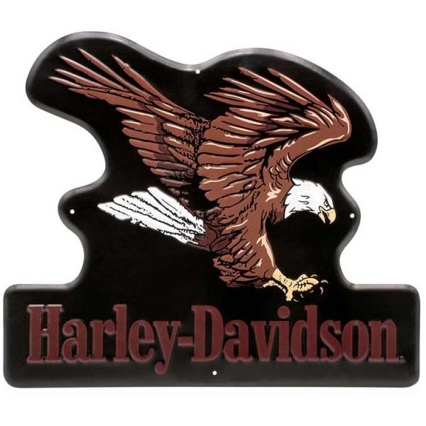 看板 HARLEY-DAVIDSON ハーレーダビッドソン  スウーピング イーグル メタルサイン ...