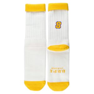 靴下S-SOCKS #8 ホワイト 幅7.5×高さ38cm コットン / アクリル製 クルー スポーツ ソックス 日本製 メンズ｜colour