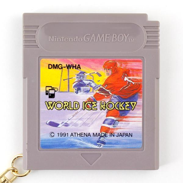ジャンク ゲームソフト キーホルダー 「WORLD ICE HOCKEY ワールドアイスホッケー」 ...
