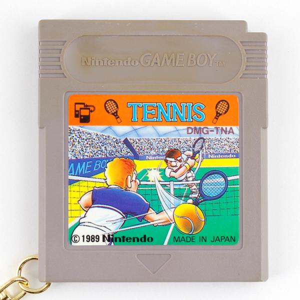 ジャンク ゲームソフト キーホルダー 「TENNIS」 カセットサイズ：縦6.5×横5.8×厚さ0....