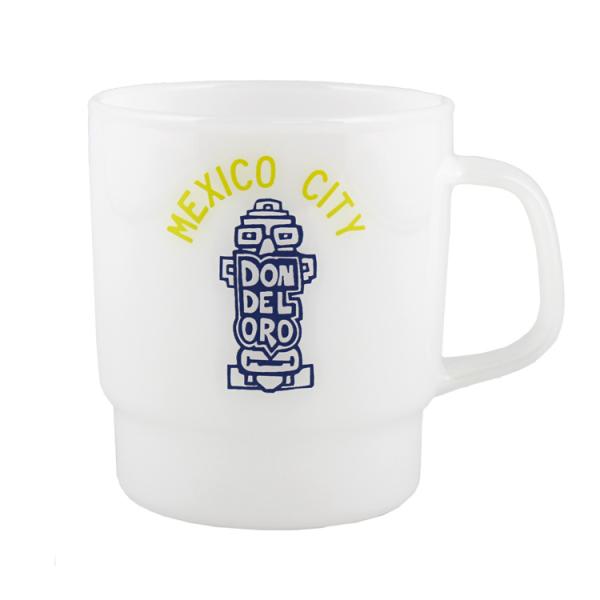マグカップ MILK CUP ミルクカップ  MEXICO メキシコ 高さ9×幅10×奥行7.8cm...