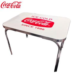 COCA-COLA BRAND コカコーラブランド ダイナーテーブル 「Coke Dinner Table with Glass Top」 PJ-600DL インテリア、家具、コーラ雑貨、アメリカン雑貨の商品画像