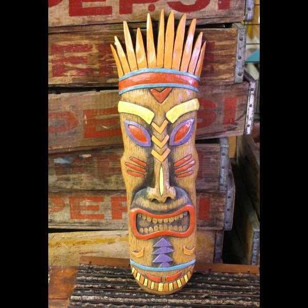 Tiki Long Mask ティキ ロングマスク #7402 BAR ハワイアンインテリア ハワイ...