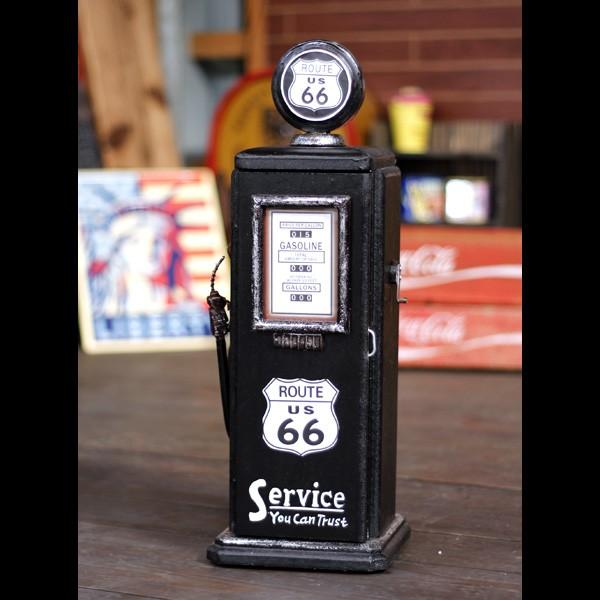 ガスポンプ型 ミニマルチキャビネット「Route66 ルート66」 アメリカ雑貨 アメリカン雑貨