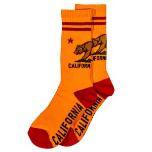靴下 カリフォルニア・リパブリック グリズリー ソックス 25~28cm オレンジ CALIFORNIA REPUBLIC Men｜colour
