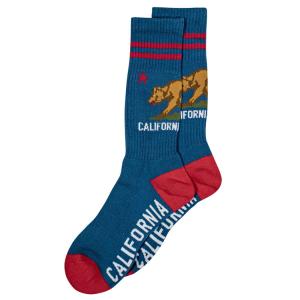 靴下 カリフォルニア・リパブリック グリズリー ソックス 25~28cm ブルー CALIFORNIA REPUBLIC Men'｜colour