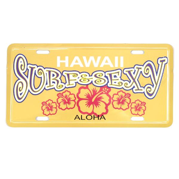 CMプレート ハワイアン HAWAII Surf &amp; Sexy 縦15.3×横30.3cm ...