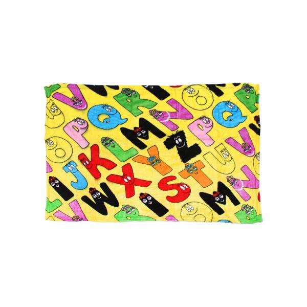 フリースブランケット（S） バーバパパ ALPHABET 70×100cm マイクロファイバー素材 ...