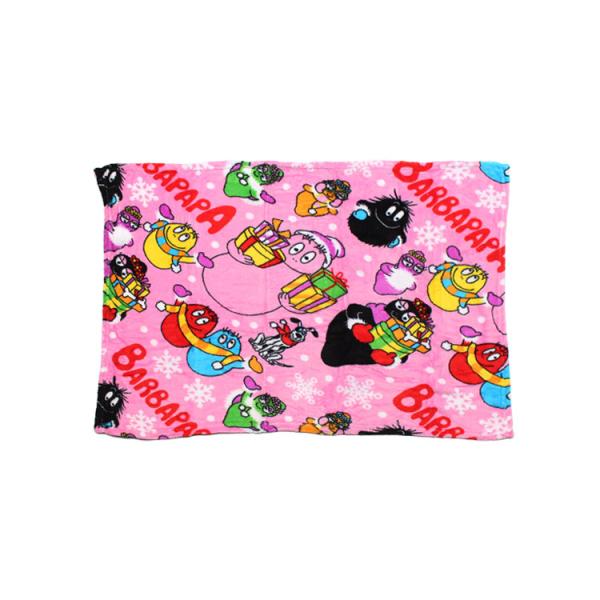 フリースブランケット（S） バーバパパ SNOW 70×100cm マイクロファイバー素材 アウトド...