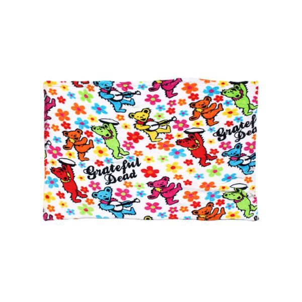 フリースブランケット（S） デッドベア FLOWER 70×100cm マイクロファイバー素材 アウ...