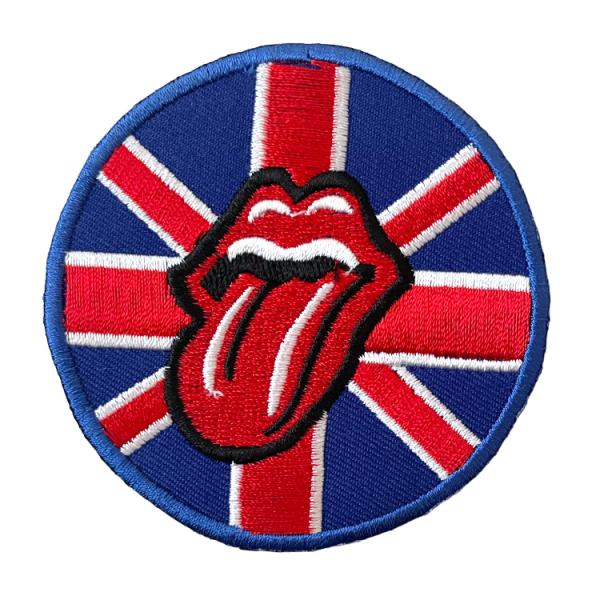 ワッペン ローリングストーンズ 縦7.4×横7.4cm コットン製 アイロンパッチ アイロン 大人向...