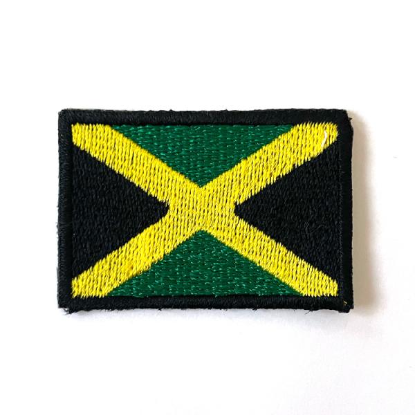 ワッペン ブラジル国旗 スクエア 小  縦3×横4.6cm コットン製 アイロン 大人向け パッチ ...