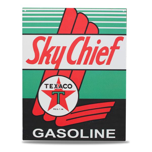 ブリキ 看板 ティンプレート TEXACO Sky Chief テキサコ H40.5×W31.8cm...