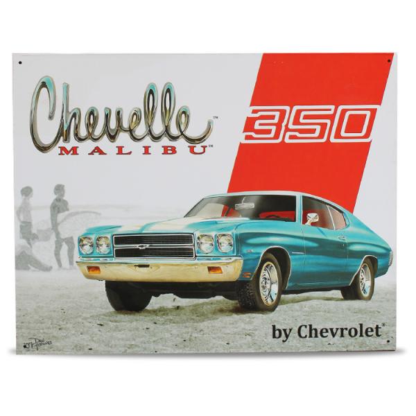 ブリキ 看板 ティンプレート Chevelle MALIBU H31.8×W40.5cm ブリキ製 ...