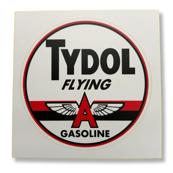ノスタルジックステッカー レーシングデカール TYDOL FLYING  φ9.6cm