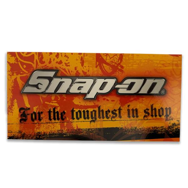 Snap-on スナップオン デカール For the toughest 縦8.8×横17cm