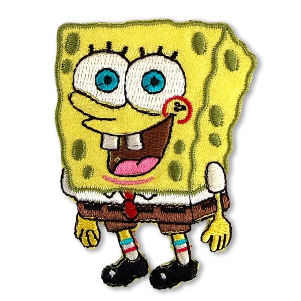 PATCH アイロンワッペン スポンジボブ 幅5.2×縦6.8cm コットン製 カスタム アメカジ ...