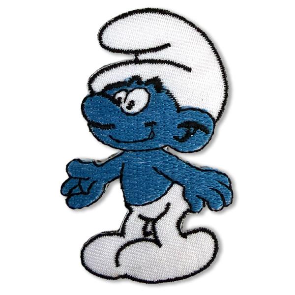 PATCH アイロンワッペン スマーフ 幅4×縦7.2cm コットン製 カスタム アメカジ ワッペン...