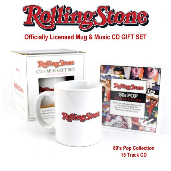 ローリングストーン誌 オフィシャルマグ＆CD ギフトセット 80's Pop Edition 音楽雑...