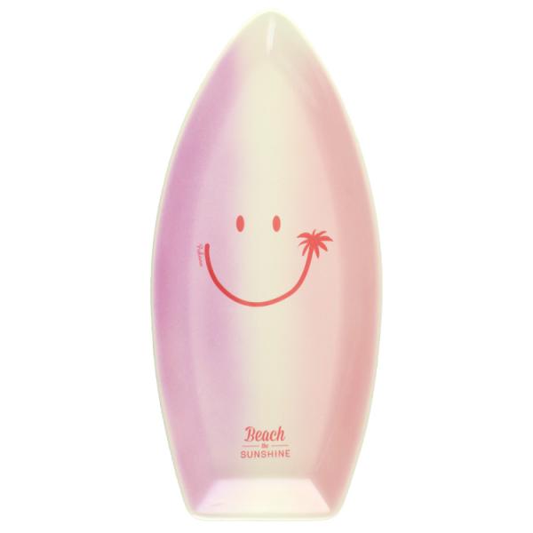 Pukana スマイル グラデーション プレート / ピンク 縦31.5×横14cm 陶器製 皿 長...