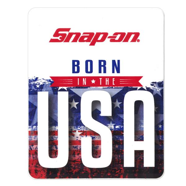 Snap-on スナップオン デカール スクエア USA（大文字） 星条旗カラー 縦12.7×横10...