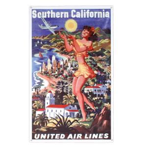 バナー プロモーションバナー SOUTHERN CALIFORNIA 縦138×横85cm ビニル シート ウォールデコレーションの商品画像