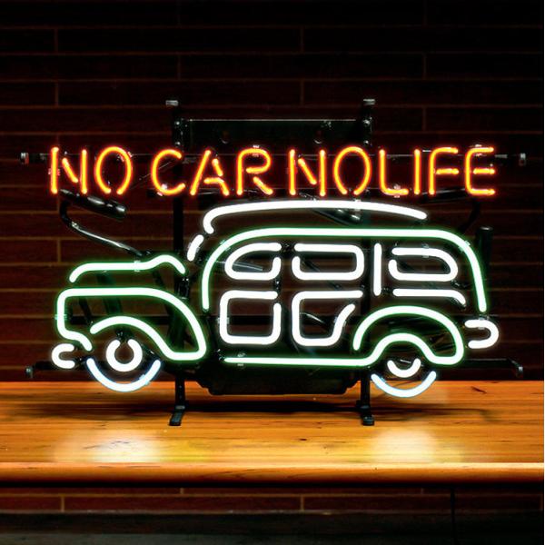 ネオンサイン / NO CAR NO LIFE ノーカーノーライフ 高さ33.5×幅51.5×奥行1...