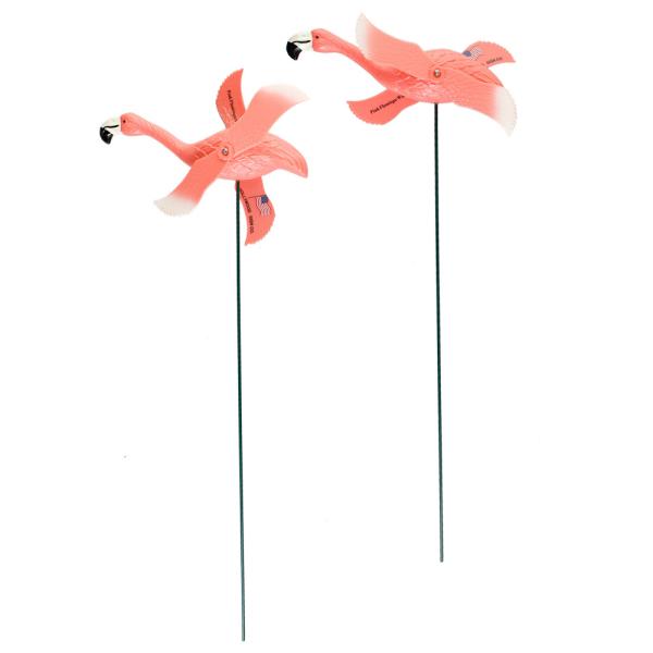 Pink Flamingo Windmill ピンク フラミンゴ ウィンドミル 2体セット ガーデン...