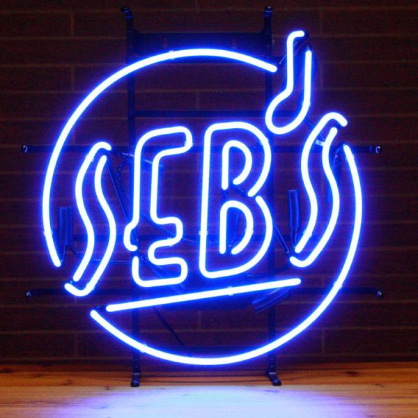 アメリカンネオンサイン / SEB'S セブス 高さ53×幅50×奥行13cm ネオン管 ネオン装飾