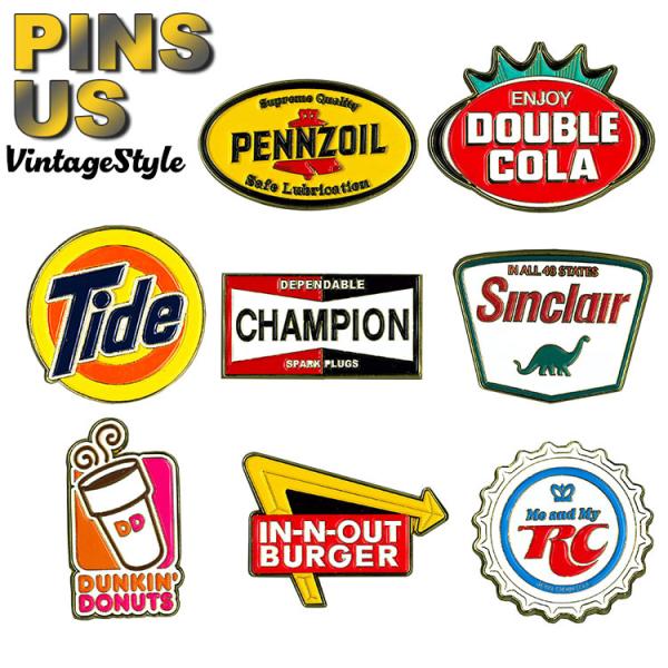 ピンバッジ アメリカン ラペル ピン キャスト製 アドバタイジング カスタマイズ おしゃれ ファッシ...