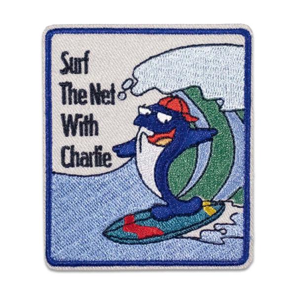 アイロンワッペン 企業系 キャラクター ワッペン アップリケ 高さ7.5x幅6.4cm チャーリ カ...