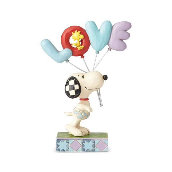 SNOOPY スヌーピー ウィズ ラブ バルーン フィギュア 18.8cm スヌーピー enesco...