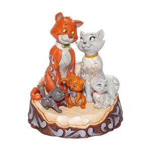 ディズニー おしゃれキャット ファミリー フィギュア 高さ18.2cm JIM SHORE enesco Disney Tradi｜colour