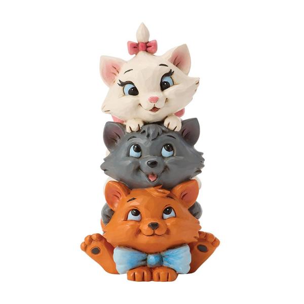 フィギュア おしゃれキャット スタックド ミニ 約9.5cm enesco Disney Tradi...