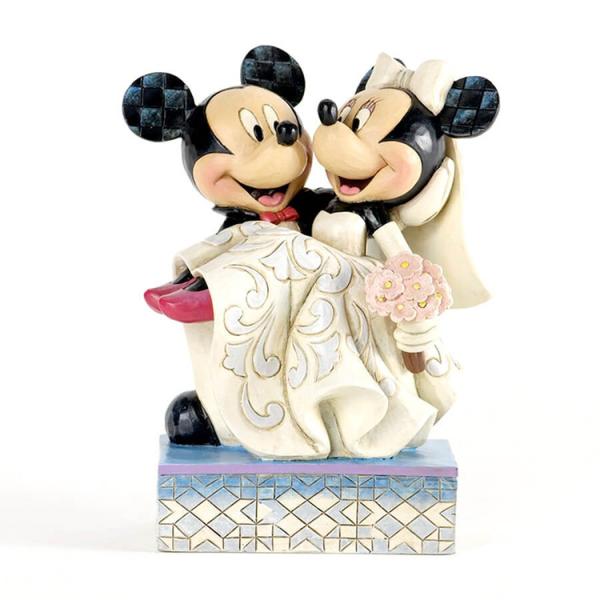 フィギュア  ミッキー＆ミニー ウェディング 約15cm enesco Disney Traditi...